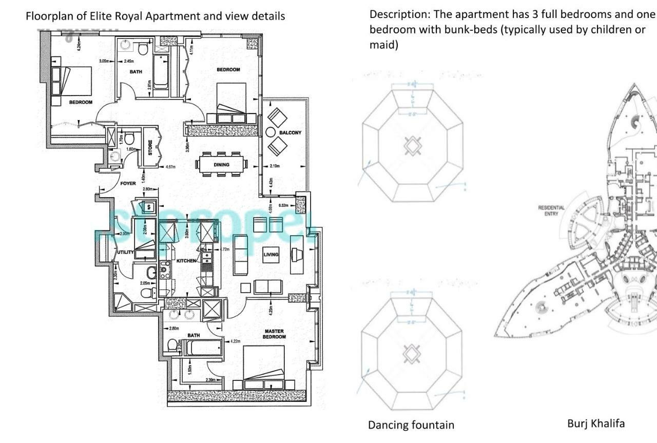 Elite Royal Apartment | Burj Residences Tower 5 | Gold Dubai Eksteriør billede